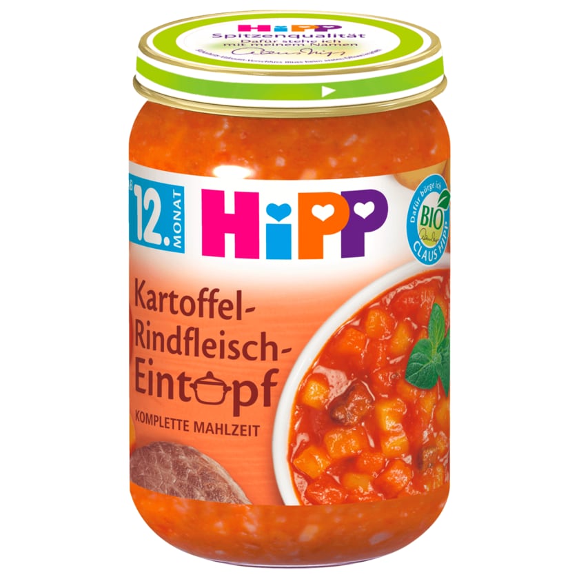 Hipp Bio Kartoffel-Rindfleisch-Eintopf 250g